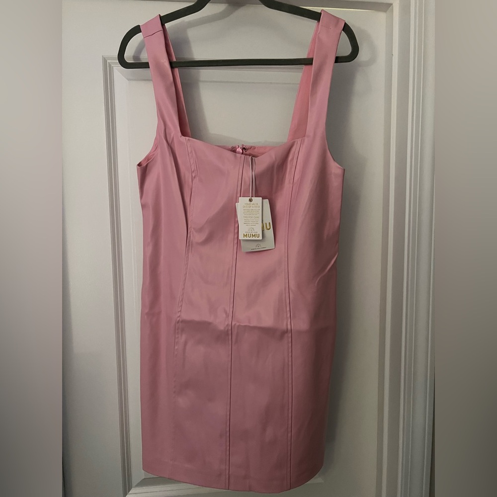 Mumu leather dress NWT
